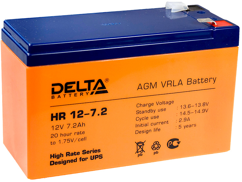  Delta DT HR 12-7,2 (HR 12-7,2)                                            7.2ah 12V -    